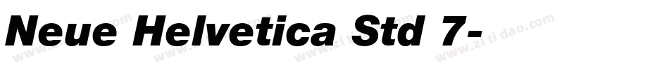 Neue Helvetica Std 7字体转换